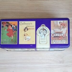 Purple Chocolate Biscuit Tin